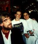 Peter Mayhew (Chewie), Karin Embacher und Leia Organa