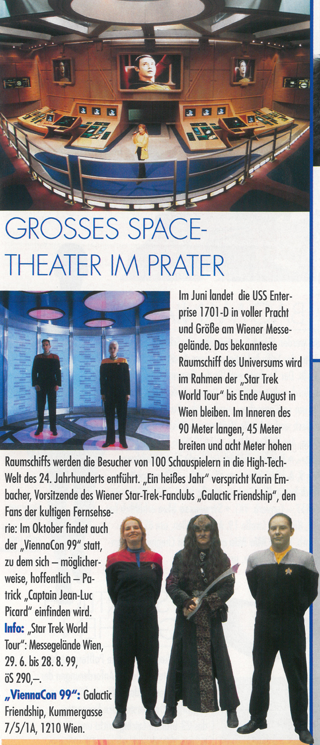 Max & More - Bericht zur "Star Trek World Tour"
